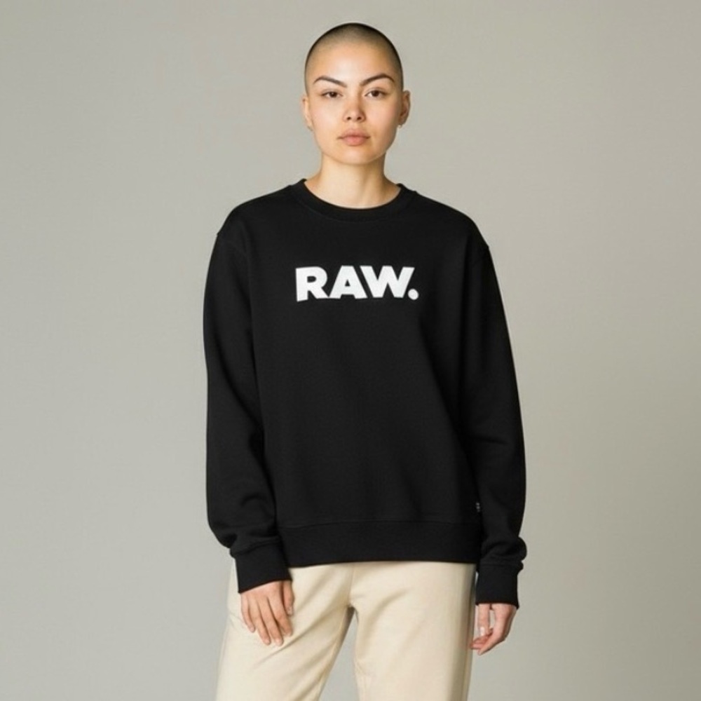 NWT Women’s G-Star Black Premium Raw Crewneck XS